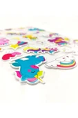 Sticker Kabartmalı A4 Boyutunda Stiker Defter, Planlayıcı Etiket -Unicorn - 2