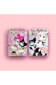 My Melody Kuromi Hello Kitty 16 sayfa Boyama Kitabı Sticker Maske Seti - 3
