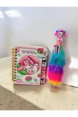 kuromi my melodi  6 renk tükenmez kalem-kuromi mini not defteri - 1