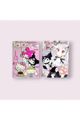 My Melody Kuromi Hello Kitty 16 sayfa Boyama Kitabı Sticker Maske Seti - 2