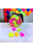 RENKLİ ŞEKİLLİ POSTİT KAGIT  Postit Yapışkanlı Kağıt 5  Adet - 2