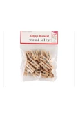 Ahşap Küçük Mandal 25'li Ahşap Mini Mandal - Fotoğraf Mandalı - 3