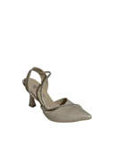 Mg Shoes T0164 Kadın Bilekten Bağlı İnce Topuklu Saten Ayakkabı (Yaz 25) - 3