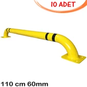 Otopark Bariyer Sistemleri Araç Park Bariyeri Otopark Ayırıcı Stoperi 110cm Ø60mm 3mm (10 ADET) - 1