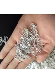 Sermet Süs Dünyası Çengelli Iğne Mini Takılık Iğne-takı Iğnesi (100'lü) Paket-gümüş - 2