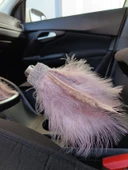 Vites El Freni Tüylü Süs Kristal Taşlı Model Pudra Pembe - 3