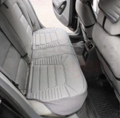 3'lü Gri Oto Koltuk Minderi Set-Ergonomik Lüks Koltuk Minderi Gri-Ön 2 Koltuk ve Arka Oturak - 3