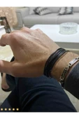 Sermet Süs Dünyası 2 Mt'lik Siyah Gerçek Deri Takı Bileklik Ipi Deri Ip 2 Mm Kordon Ip - 2