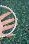 Bijuteri Online Kadın Beyaz Renk Moda Cam İnci Tacı - 6