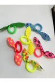 KRM BİJUTERİ 6 Adet Mini Tavşan Kulak Lastik Toka - 1