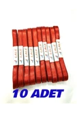 Sermet Süs Dünyası 100 Metre Kırmızı Saten Kurdele,kurdela, Kurdale ,seten Kurdele ,1 Cm, 10 Top ,toplam 100 Metre. - 1