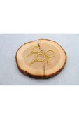FlowerAksesuar 100 ADET - 25 mm ZİNCİRLİ ANAHTARLIK HALKASI, ANAHTARLIK ZİNCİRİ ANAHTARLIK APARATI, GOLD ANAHTARLIK - 2