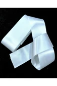 Sermet Süs Dünyası Beyaz Geniş Saten Kurdele 6 Cm 10 Metre Bir Top,saten Kurdela .bohça,çiçek,süsleme,takı Kurdele, - 1