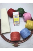 Sermet Süs Dünyası Etamin Işleme Seti Nakış Kiti +kasnak+ip+iğne+kumaş - 1