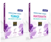 KAREKÖK YAYINLARI 5.SINIF TÜRKÇE + MATEMATİK MPS KONU ANLATIM SORU ÇÖZÜMLERİ SETİ - 1