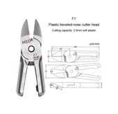 Cbtx Hsd F1 Pnömatik Makas Bıçak Kesme Metal Plastik Model Makaslar Aleti - 8