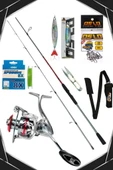 Oslo Prime 4000 Oslo Big Bass 240cm 10-40gr 8 Örgü Spin Olta Seti - 1