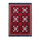 Bigghome Kilim, Makinede Yıkanabilir, Modern Desenli, 120x180 cm, SA25MK - 1