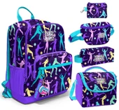 Coral High Beşli İlkokul/Ortaokul Çanta Seti - Mor Voleybol - Kız Çocuk thumbnail 1