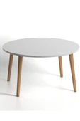 FAYMEND 75cm Yuvarlak Orta Sehpa Beyaz - 4