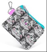 Coral High Gri Kedi Bozuk Para Çantası - Kız Çocuk thumbnail 1