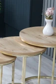 FAYMEND Ecol Desing Lüx Zigon Sehpa Altın Rivoli - 3