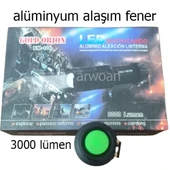 Km-106 Metal El Feneri, Ultra Güçlü El Feneri, Cree T6 Led 5000 Lümen - 5