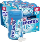 Mentos Pure Fresh Nane Aromalı Şekersiz Draje Sakız 60 g x 4 Adet thumbnail 2