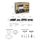 Oyuncak Tren Işıklı Sesli Buharlı 1987 Tren Klasik 28 Parça - 4