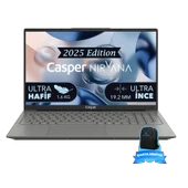 Casper Nirvana X600.1362-DF00X-G-F-CANEX16 Intel Core i7-13620H 32GB RAM 1TB NVME SSD Freedos + Excalibur 15.6"-16" Sırt Çantası Siyah Hediye thumbnail 1