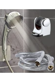 KUSTAR Su Tasarruflu 3 Fonksiyonlu Aç/kapa Butonlu Hortum Mafsal Duş Başlığı Set - 1