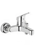 KUSTAR Krom Mix Banyo Duş Bataryası Aç Kapa Banyo Lavabo Musluk - 1