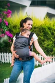 Bebekle Büyüyen %100 Pamuklu 0-4 Yaş Koyu Gri New Age Ergonomik Bebek Kangurusu (MİST) - 3