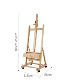 Art Tuval Atölye Tipi Kollu Profesyonel Şövale W15 thumbnail 4