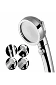 KUSTAR Su Tasarruflu 3 Fonksiyonlu Aç/kapa Butonlu Hortum Mafsal Duş Başlığı Set - 2