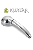 KUSTAR 2 Adet Krom Tasarruflu Banyo Duş Başlığı Tazyikli El Duşu Az Su ile Yüksek Basınç Paslanmaz Panel - 5