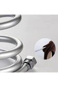 KUSTAR Aç-kapa Krom 3 Fonksiyonlu Duş Başlığı Ve Gümüş Pvc Banyo Duş Hortumu 1,5 Metre - 7