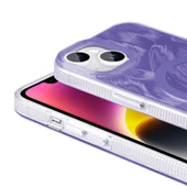 Apple iPhone 13 Kılıf Magsafe Şarj Özellikli Fırça Boya Desenli Redclick Palet Kapak - 6