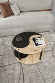 messer Yin Yang Unıty Serenıty Orta Sehpa 2 Li Safir Siyah 70 Cm - 2