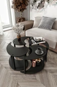 messer YİN YANG UNITY SERENITY ORTA SEHPA 4 LÜ SİYAH 70 CM - 1