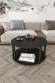messer Yin Yang Unıty Serenıty Orta Sehpa 3 Lü Siyah 70cm - 2