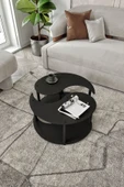 messer YİN YANG UNITY SERENITY ORTA SEHPA 2 Lİ SİYAH - 1