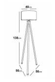 messer DELUXE TRİPOD LAMBADER CREAM - 4