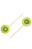 şekeyci Meyveli Lolipop Polonya Şekeri Limon 10 Adet - 1