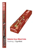BEBETO Sour Blast %50 Daha Uzun Jelibon 48 Adet Kola - 1