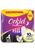 Orkid Platinum Gece Ekstra (BOY 4) 10 Adet Hijyenik Ped - 1
