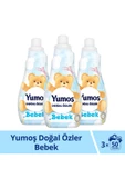 Yumoş Doğal Özler Konsantre Çamaşır Yumuşatıcısı Bebek 1200 ml 50 Yıkama 3 Adet - 6