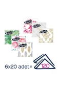 Papia Dekor 20'li Peçete (6 PAKET X 20 YAPRAK) - 1