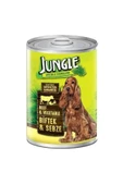 Jungle Biftek Ve Sebzeli Yetişkin Köpek Konservesi 415 gr - 1