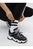Ünisex Kolej Tenis Spor Çizgili Çorap Beyaz Paket Içeriği 6 Adet Beyaz - 2